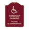 Signmission Handicap Parking Please Considerate Heavy-Gauge Aluminum Sign, 24" x 18", BU-1824-23921 A-DES-BU-1824-23921 - alternate 1